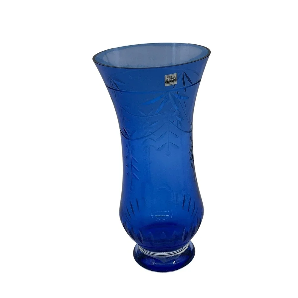 Miller Rogaska Windsor Blue Etched Cut Crystal 11